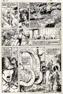 Barry Smith and Sal Buscema - Conan the Barbarian #9, page 7 Original Art (Marvel, 1971). By Crom, it was pages - | Heritage