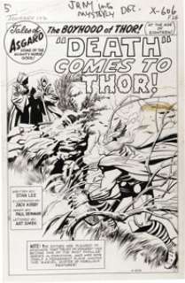 Jack Kirby and Paul Reinman - Journey Into Mystery #102, Thor Splash Page 1 Original Art (Marvel, 1964). A - | Heritage
