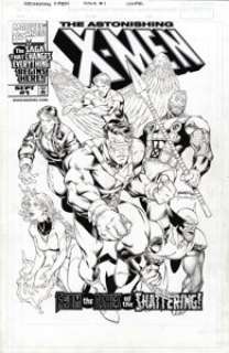 Brandon Peterson and Tim Townsend - The Astonishing X-Men #1 Cover Original Art (Marvel, 1999). The saga that -