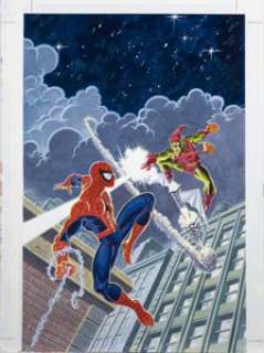 Mark Bagley and John Romita Sr. - Overstreet Comic Book Price Guide #22 Cover Featuring Spider-Man and The Green - | Heritage