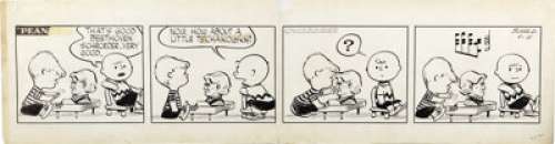 Charles Schulz - Peanuts Daily Comic Strip Original Art, dated 9-11-53 (United Features Syndicate, 1953).  As - | Heritage