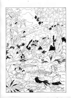 Maurizio Amendola - 1 Original drawing - Topolino - Zio Paperone e i fortunati contrattempi (pagina scartata inchiostrata, I TL 3217-4) - 2017 | Catawiki