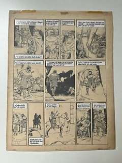 Laudy, Jacques - 1 Page originale + album de luxe - La Légende des quatre fils Aymon / De Vier Heemskinderen - 1946 | Catawiki