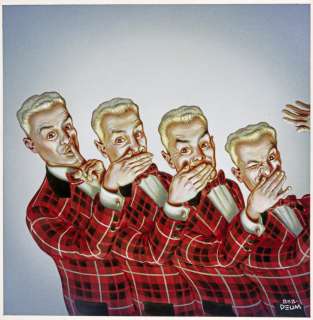 Beb-Deum - Le Groupe silencieux, illustration Ã  l‘acrylique…