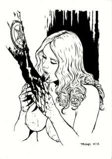 Walter Trono - 1 Original drawing - Zora - La Vampira e il Diavolo - 2019 | Catawiki