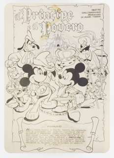 Jim Mitchell/ Daan Jippes/ Gary Martin - 1 Original page - Disney - Il Principe e il Povero
