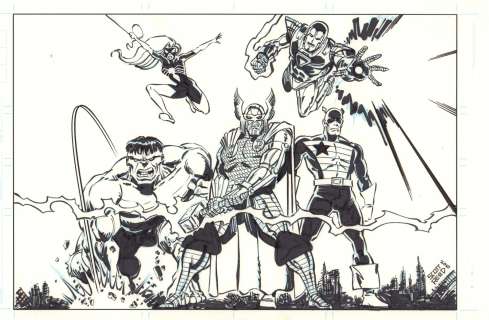 Scott Reed - Thor in Battle Armor, Hulk, Spider-Woman, Iron Man, & Usagent - 2010 Signed