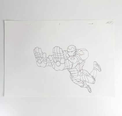 Marvel Comics d’après Don Heck et Jack Kirby Iron Man Dessin à la… | ArtFlow Enchères