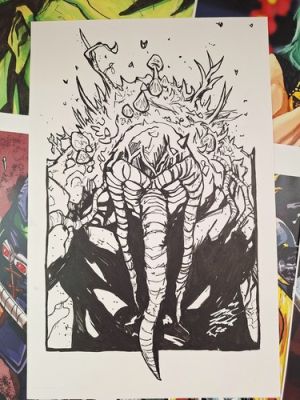 Man-thing 11x17 Original Inked Art Signed by Michael Fulcher | eBay US (Buy It Now)