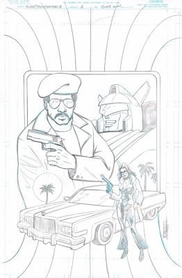 Mike Norton | Mike Norton -  G.I. Joe vs the Transformers Variant Cover | Panel Punk Comics Originals