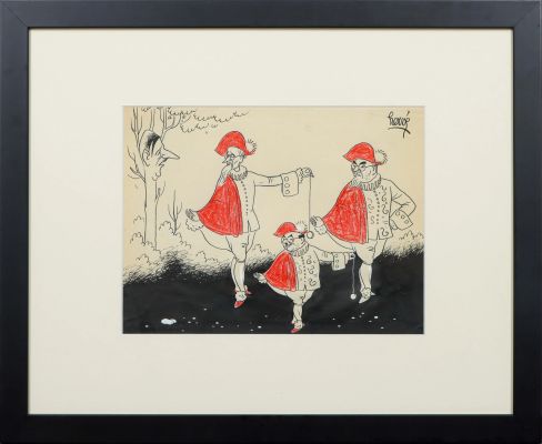 Lot 21 - HERVE (André HARVEC dit) (1918-2010) De Gaulle et les indifférents,… | misc / divers