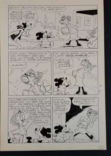 Scarpa, Cavazzano - 1 Original page - Topolino e l’Enigma della Sfinge Verde - 1968 | Catawiki