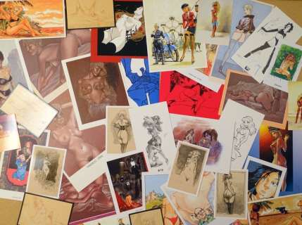 Meynet - Dany - Bernet - Loche - Malfin - Di sano - Divers auteurs - 1 Lot - Erotique - 25 Ex-biris et 19 cartes postales | Catawiki