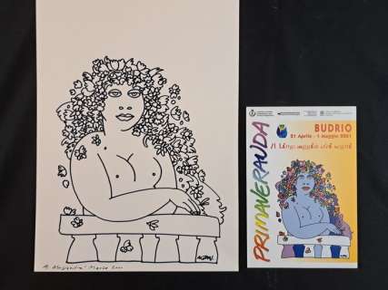 Altan, Francesco Tullio - 1 Original drawing - Primaveranda: Il Linguaggio dei Segni - 2001 | Catawiki