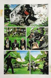 Warren Pleece | Mobfire #6 P14 Guns And Zombies! | ComicArtFans Classifieds