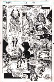 Steve Epting, Tom Palmer - Avengers #363 P.24 - Ute the Watcher Revived - Signed By Steve Epting & Tom Palmer on Back - 1993