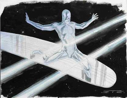 Esad T. Ribic - Silver Surfer: Cosmic Voyage - Original Painting - Hand Signed | Catawiki