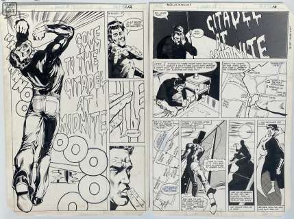 Bill Sienkiewicz | Moon Knight 18 Pages 12 And 13 | Panel Page Art