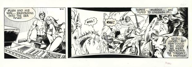 Enric Badia Romero | Axa: The Brave / Original daily strip #461 – Romero | Origin Of Comics
