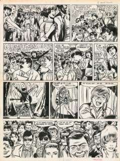 Jijé - Planche originale n°3, prépubliée dans Le Journal de Spirou n°1400 du 11 février 1965 - Le Duel des Idoles - Valhardi