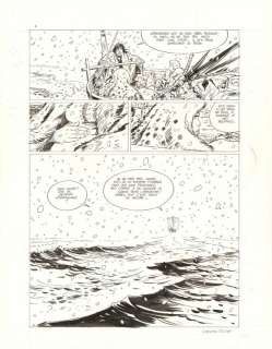 Corentin Rouge | Planche originale n° 117, présence de correcteur blanc - Wendigo - Thorgal Saga | Daniel Maghen