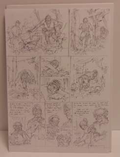 Hermann - 2 Original drawing - Jeremiah - HC Album Gesnapt? + Originele schetspagina - 2020 | Catawiki