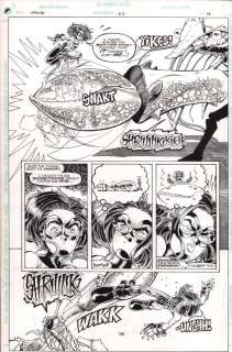 Barbara Kaalberg, Ethan Van Sciver - Impulse #62 P.16 - Impulse Vs Crazy Lobster Monster - 2000