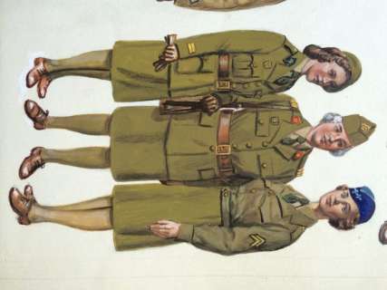 Funcken | Original gouache illustration (p.53) for " Les Uniformes & Armes volume 3  - Guerre 1939-45 "  - (1974) | Catawiki