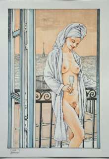 Raimondo, Luca - 1 Original colour drawing - Beth in Paris - Beth in Paris - 2025 | Catawiki