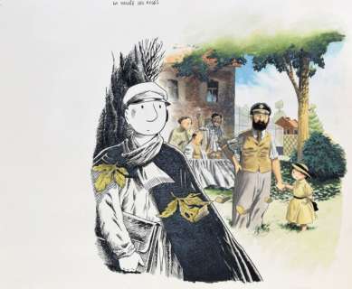 Le Gall, Frank | THÉODORE POUSSIN Illustration Ã  l’encre de chine et aquarelle | Cornette de St Cyr