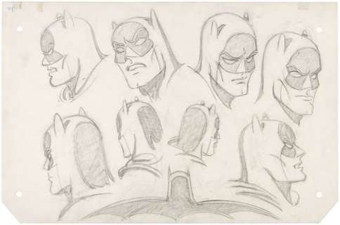 BATMAN ORIGINAL CARMINE INFANTINO MODEL SHEET ART. | Hake’s