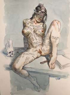 Jula, Andrea - 1 Original colour drawing - Grimoria | Catawiki