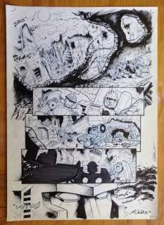 Atilio Rojo - Transformers #7 - Dark Cybertron - 1 page d’origine - EO - 2013 | Catawiki
