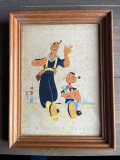 Geesink, Joop - Original colour drawing - Popeye - invasion 1944, Welcome Navy - 1944 | Catawiki