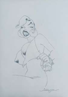 Baldazzini, Roberto - 1 Pencil drawing - Bondage Hotel - Beba - Out Take | Catawiki