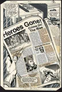 Frenz, Ron - AMAZING SPIDER-MAN (1963-98; 2003-13) #252 Splash Page | ComicConnect