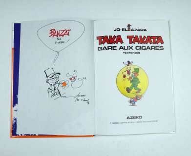 Azara Jo El | Taka Takata Dédicace dans l’album Gare aux cigares... | Vermot et Associés