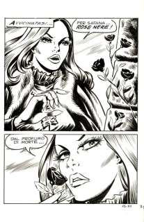 Romanini, Giovanni - 1 Original page - Zora la Vampira #13 - "il castello delle rose nere" - 1974 | Catawiki