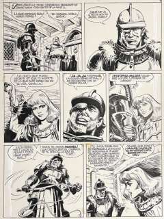 Bermejo, Luis - 1 Original page - El Capitan Trueno - 1987