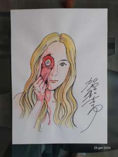 Shintaro Kago - 1 Watercolour - Peel Face - 2023 | Catawiki