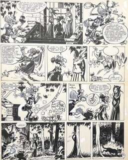 Brugman, Gideon - 1 Original page - Ambrosius - De Heksen page - 1970