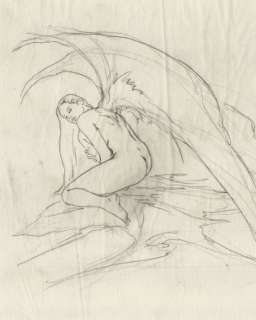 Luis Royo Dessin original au crayon - Angel (Serie Y – Sketch 73) – Hand Signed | Catawiki