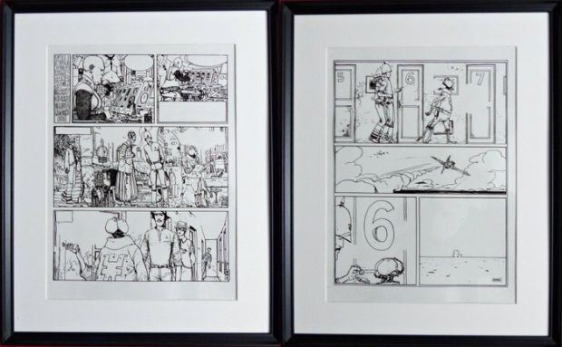Moebius - 2 Film original d’impression - 2 consecutive pages Airtight Garage | Catawiki