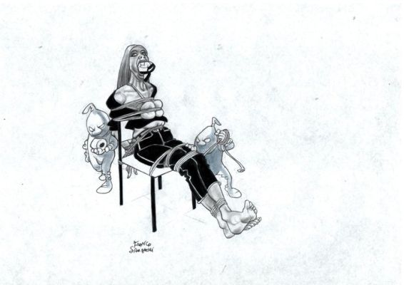 Saudelli, Franco - 1 Original page - Bondage - "Femmine alla corda..." - 1990 | Catawiki