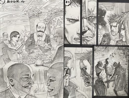 Simon Bisley - 2 Pages originales - 13 Coins - First & Final Pages! - #4 | Catawiki