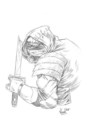 LAST RONIN BUST - ORIGINAL ART BY VINCENZO FEDERICI | Scott’s Collectables