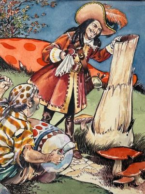 Nadir Quinto - 1 Original page - Captain Hook - Hook finds the Lost Boys - 1958