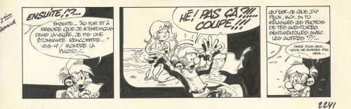 Séron | Les Petits Hommes, strip inédit à l’encre de… | Millon