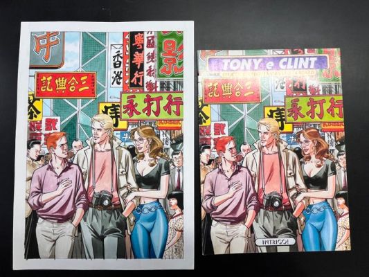 Riboldi, Enea - Original cover - Tony e Clint Intrigo! | Catawiki