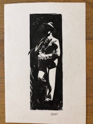 Hugues, Labiano - 1 Original drawing - Trois touches de noir - 2024 | Catawiki